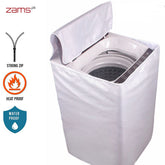 Waterproof Top Loaded Washing Machine Cover (White Color - All Sizes Available)