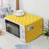 Waterproof Quilted Microwave Oven Cover Beige Skin Yellow
