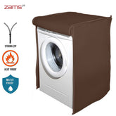 Waterproof Front Loaded Washing Machine Cover (Brown Color - All Sizes Available)