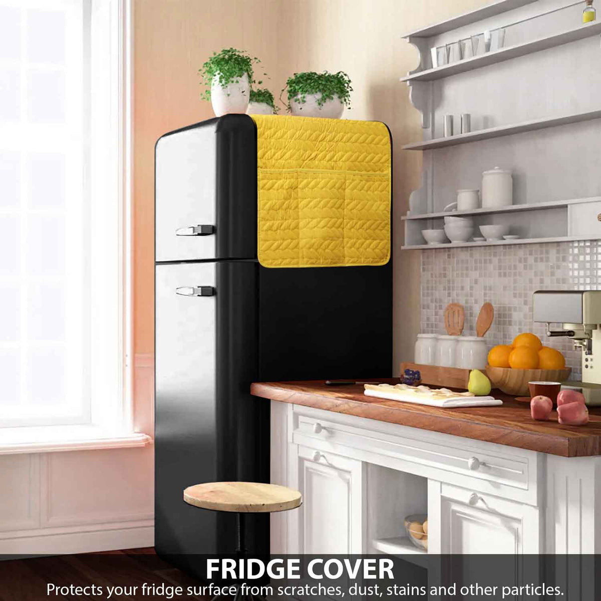 Ultrasonic Fridge Cover - Mustard
