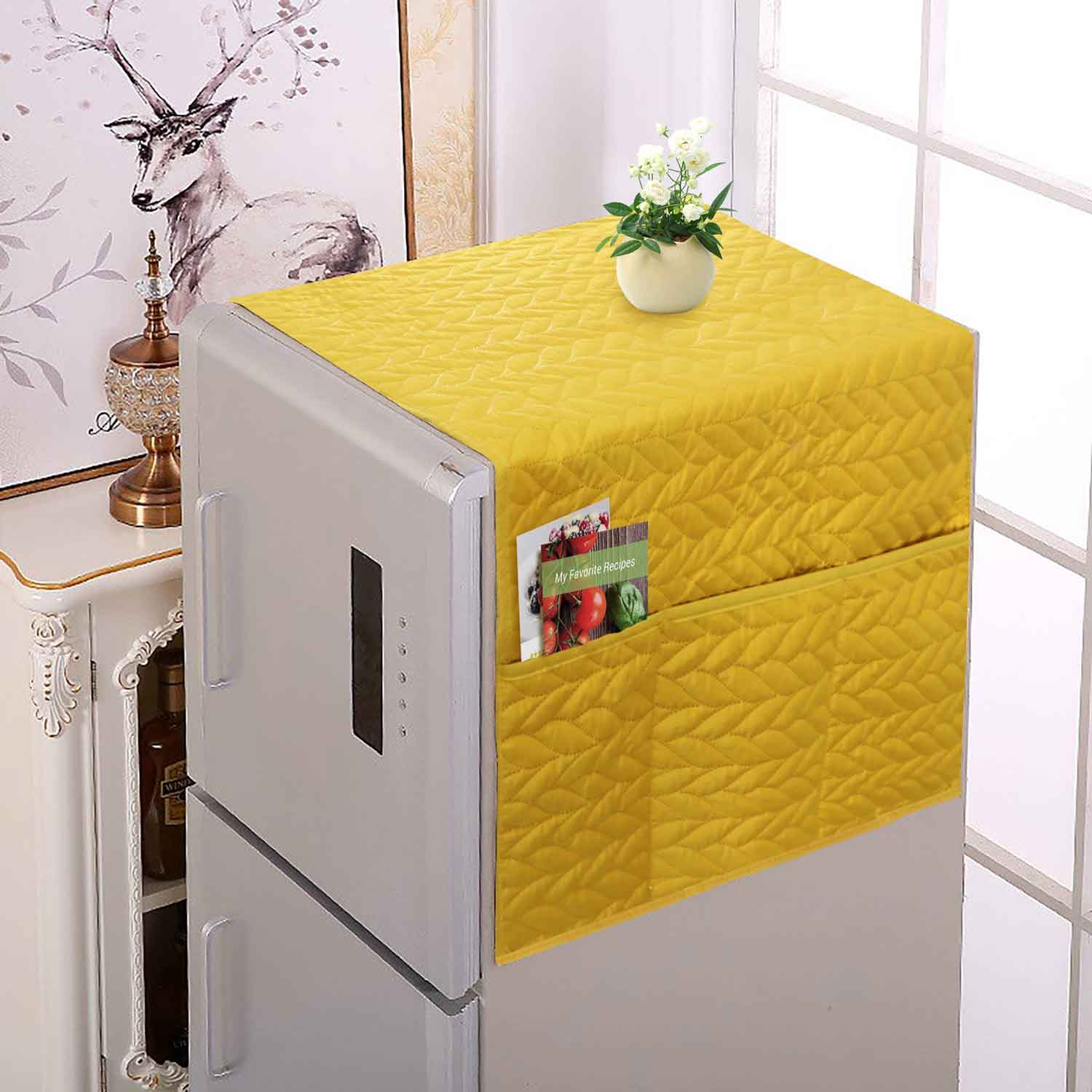 Ultrasonic Fridge Cover - Mustard