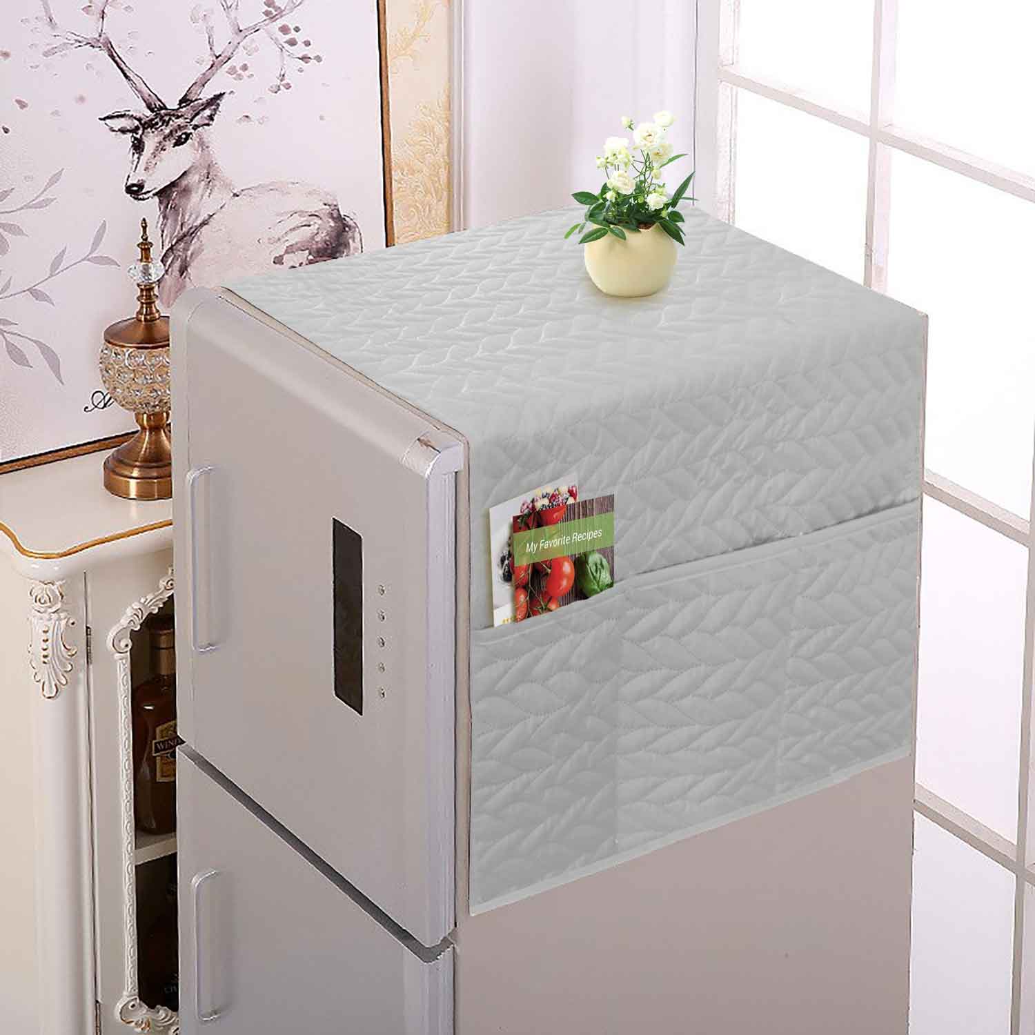 Ultrasonic Fridge Cover - Silver Grey