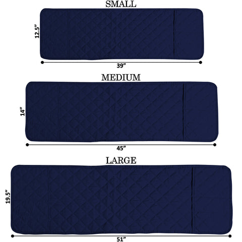 Waterproof Quilted Microwave Oven Cover - Navy Blue