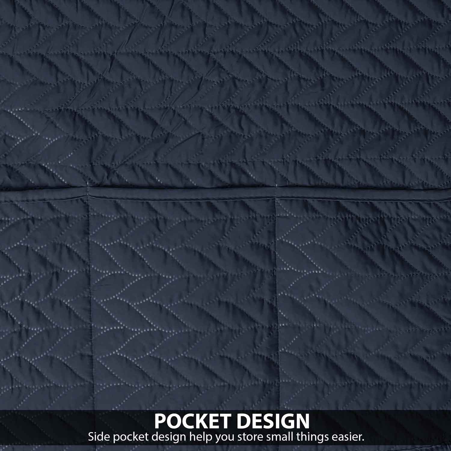 Ultrasonic Fridge Cover - Navy Blue