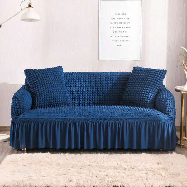 Blue Bubble Sofa Cover ( Turkish Style )