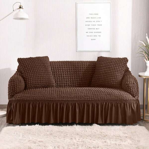 Brown Bubble Sofa Cover ( Turkish Style )