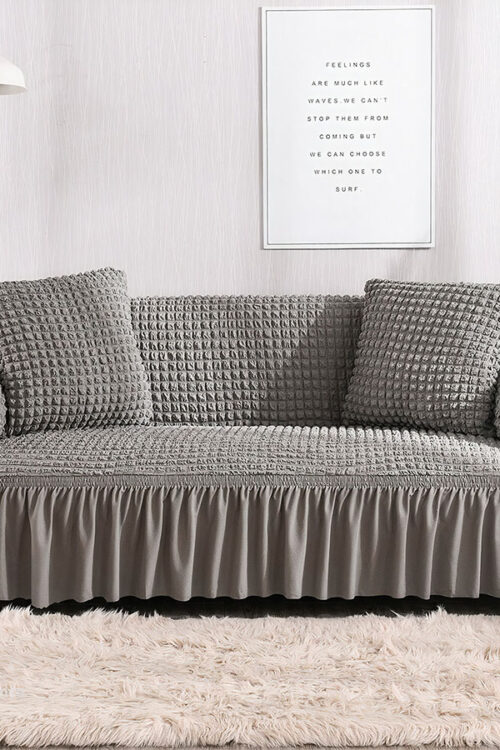 Gray Bubble Sofa Cover ( Turkish Style )