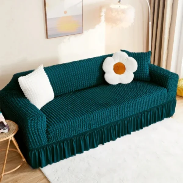 Teal Bubble Sofa Cover - Turkish Style