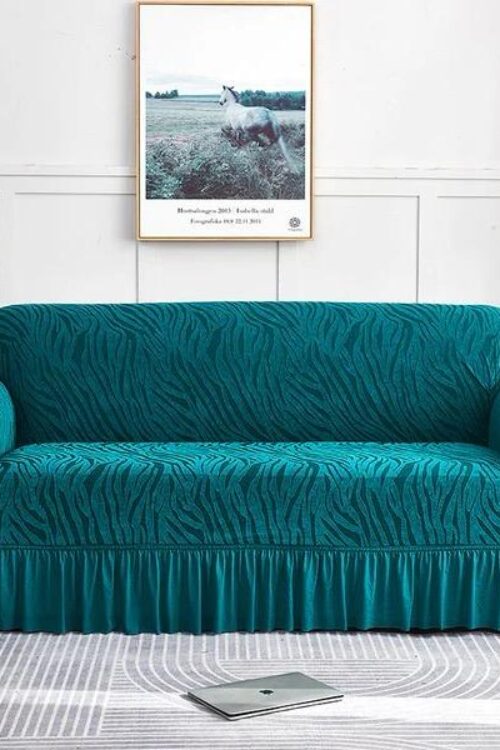 Zink Zebra Velvet Sofa Cover