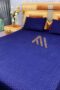 Blue Quilted micro fabric Bedsheet