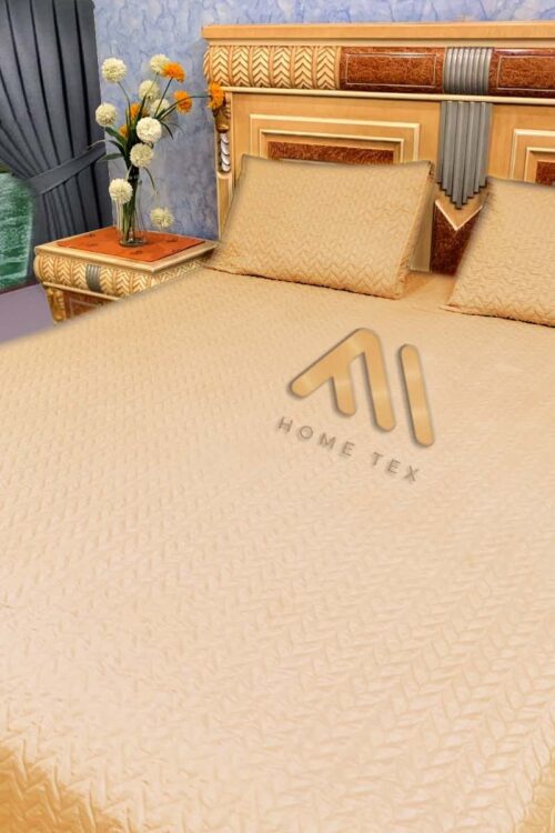 Golden Quilted micro fabric Bedsheet