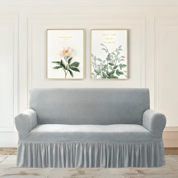 Gray - Turkish Style Mesh Sofa Cover